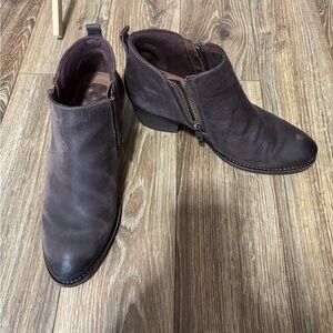 Brown Leather Ankle Boots